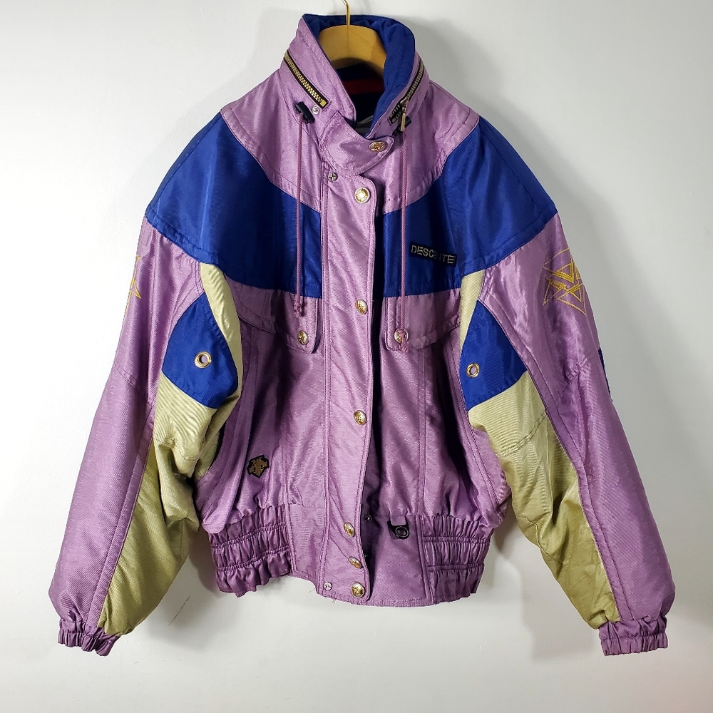 Vintage Descente Purple and Blue Jacket Size 12